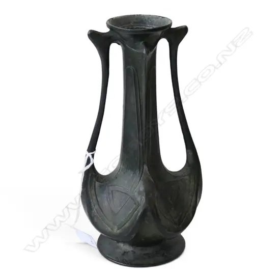 ART NOUVEAU BRONZE VASE H200MM