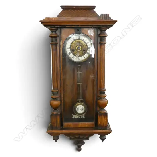 OLD VIENNA REGULATOR WALL CLOCK faults H.820mm