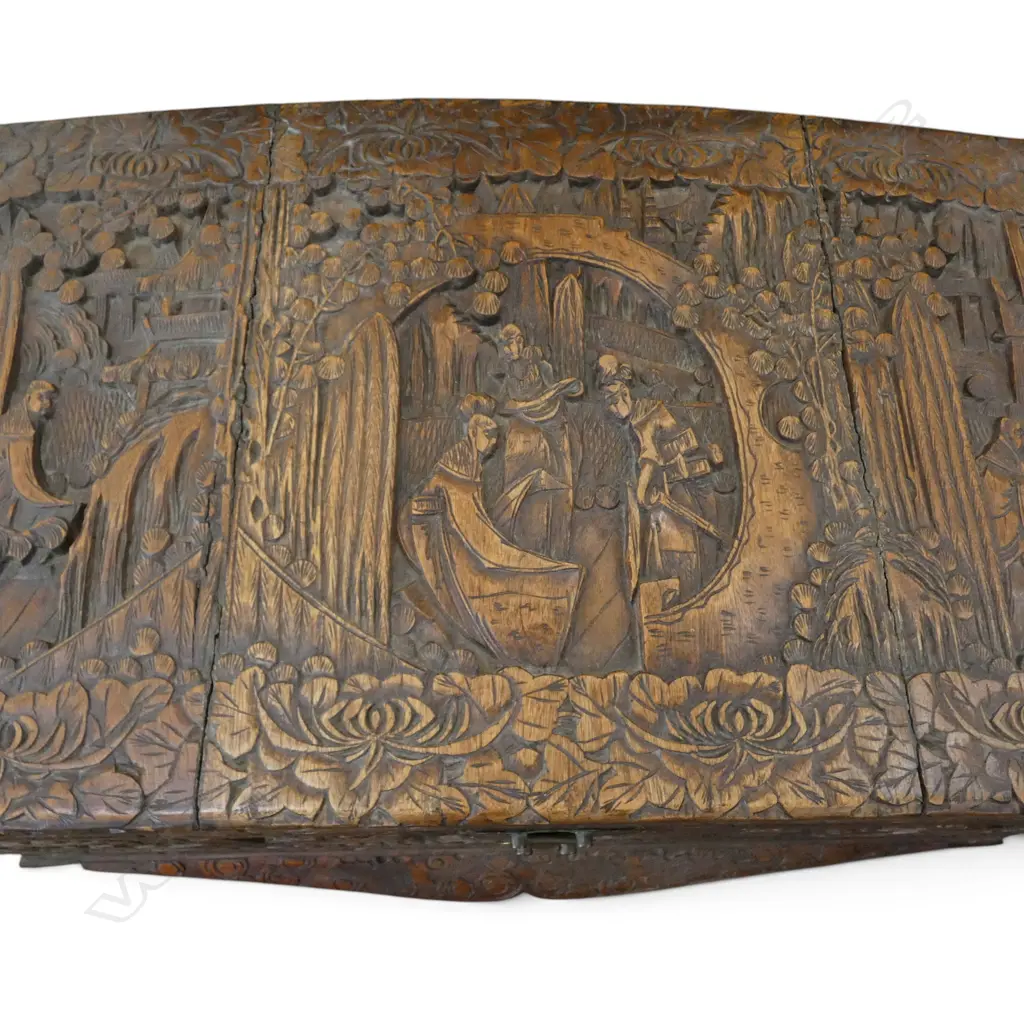 CHINESE CARVED CAMPHOR CHEST 1100x560x650mm Image 1++