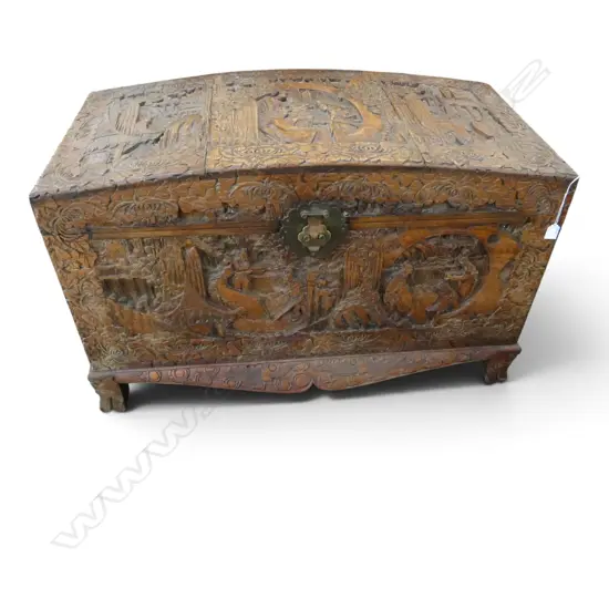 CHINESE CARVED CAMPHOR CHEST 1100x560x650mm
