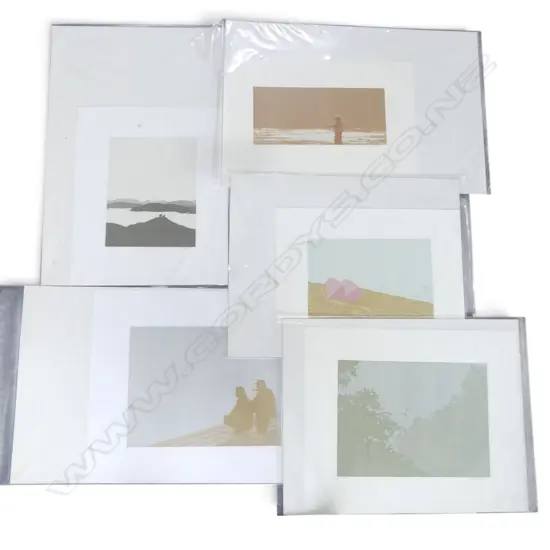 COLLECTION OF 5 NUMBERED SCREEN PRINTS SIGNED REBECCA DAWSON