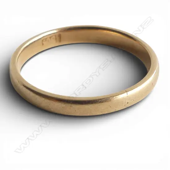 18CT WEDDER, 2.2gms SIZE L1/2