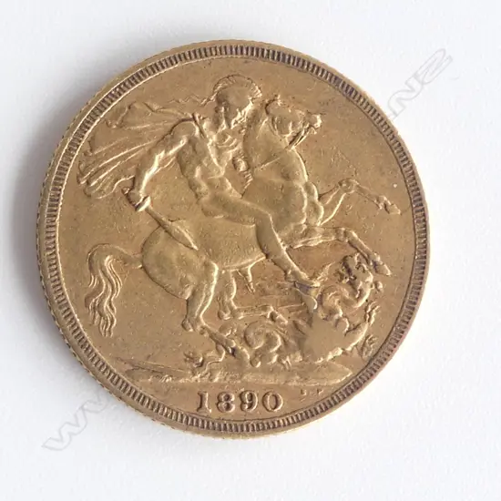 VICTORIAN 1890 GOLD FULL SOVEREIGN
