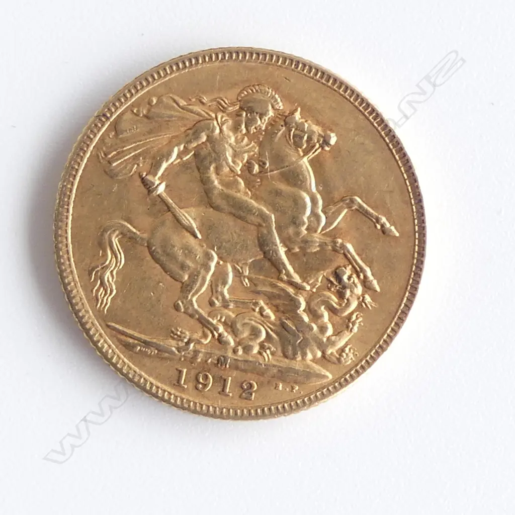 1912 GOLD FULL SOVEREIGN Image 1++