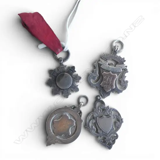 4 STG SILVER MEDALS, 31gms