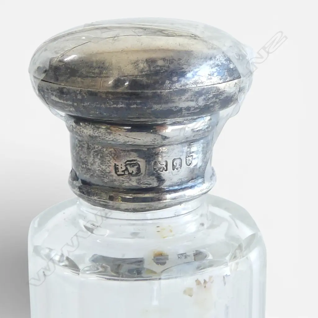 STG SILVER TOPPED BOTTLE 8gms H.170mm cap faulted Image 1++