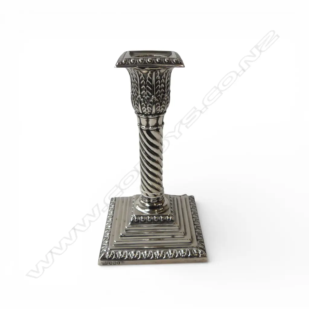 STG SILVER CANDLESTICK H.145mm WEIGHTED Image 1++