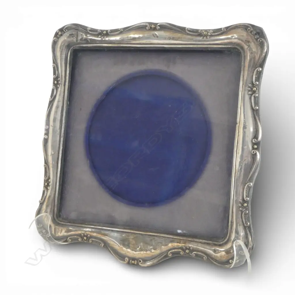 EDWARDIAN SILVER PHOTO FRAME Birmingham 1906 190 x 180mm. No strut  Image 1++