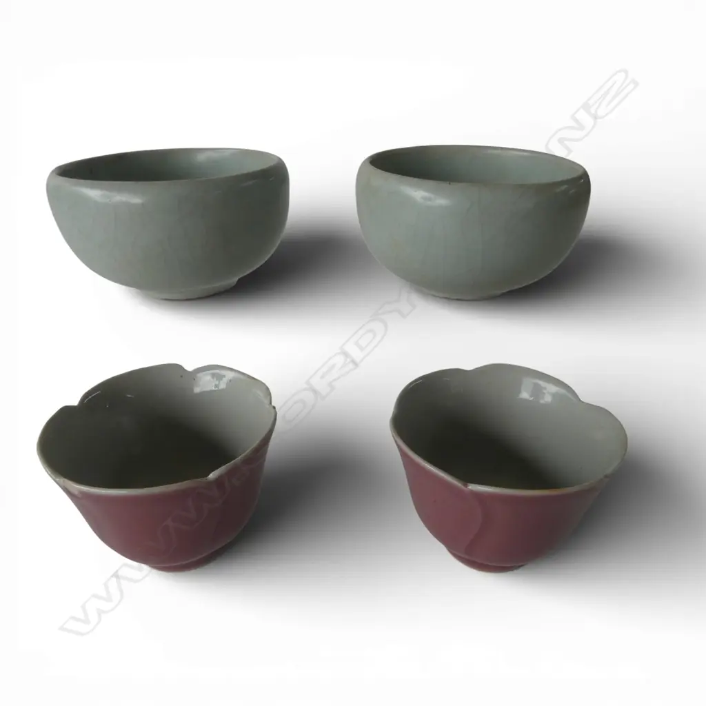 2 PRS ORIENTAL TEA CUPS 70mm dia Image 1++