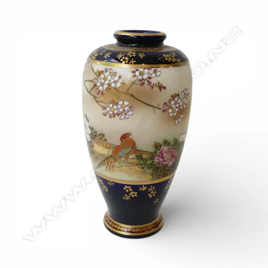 SATSUMA VASE, SIGNED TO BASE H.150mm