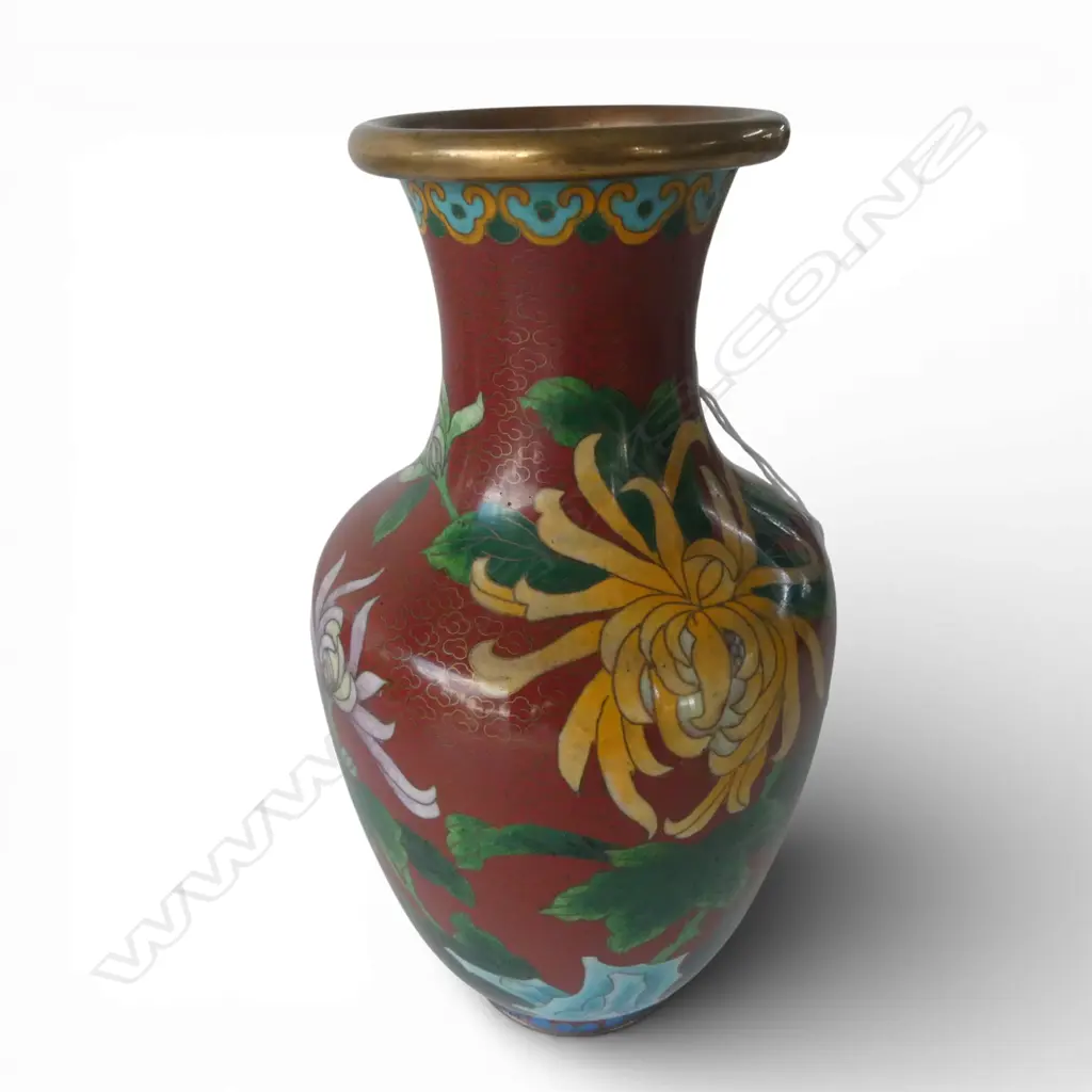 CLOISONNE VASE H.225mm Image 1++
