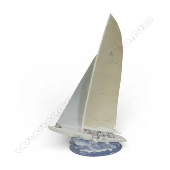 LLADRO AMERICA'S CUP YACHT with box H.355mm 