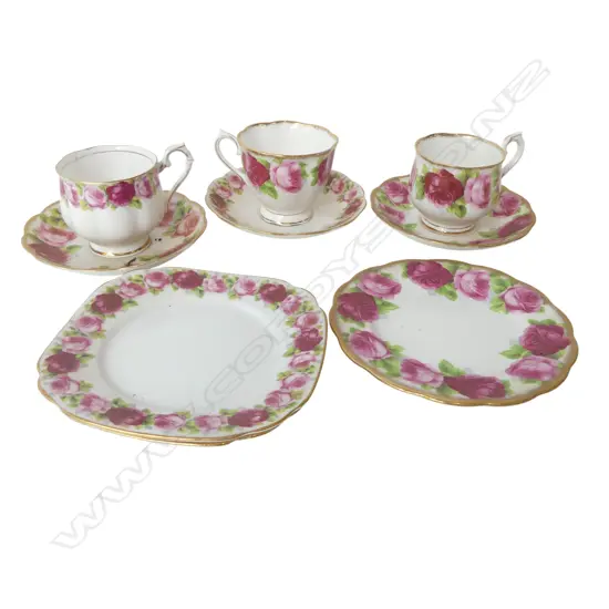 3 ROYAL ALBERT TRIOS