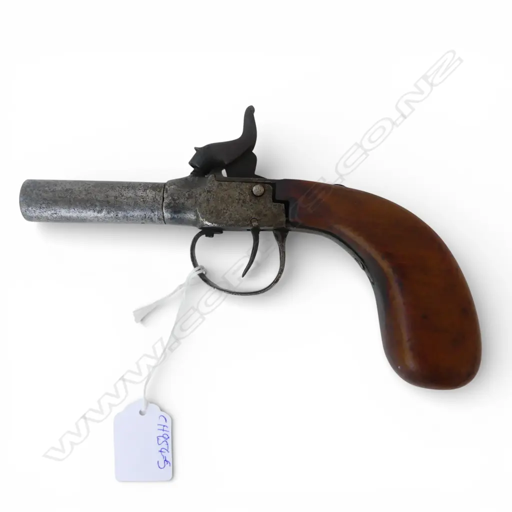 c.19thC BLACK POWDER PISTOL Image 1++