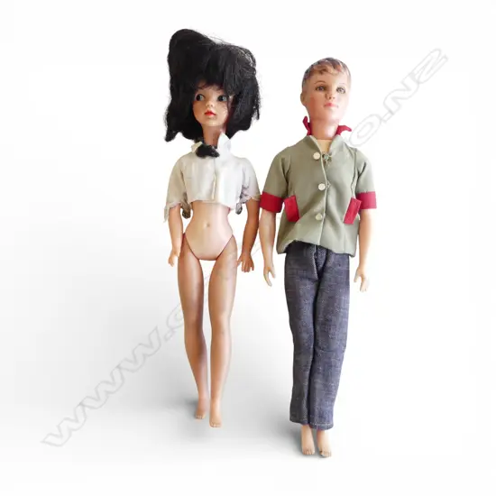 ORIGINAL 1960'S PAUL & SINDY DOLLS includes some clothing