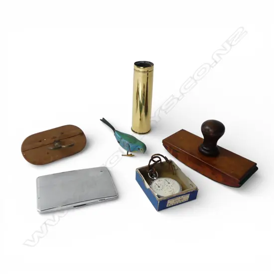 ASST. VINTAGE COLLECTABLES; JUNGHANS STOPWATCH, CASING, etc