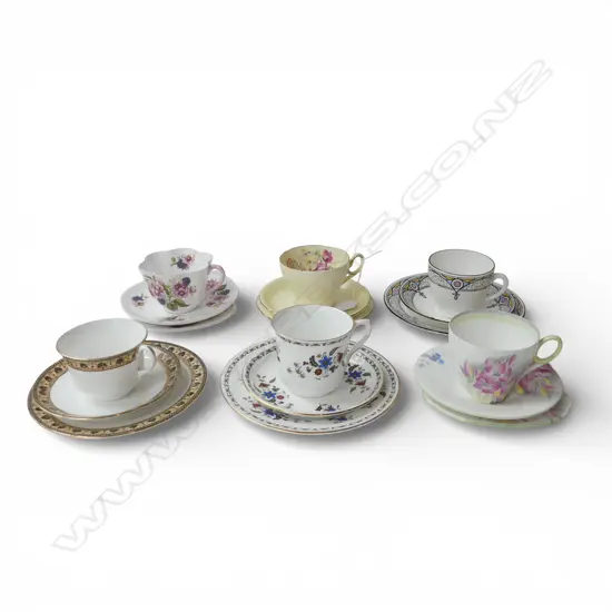 6 SHELLEY CHINA CSP SETS MIXED PATS