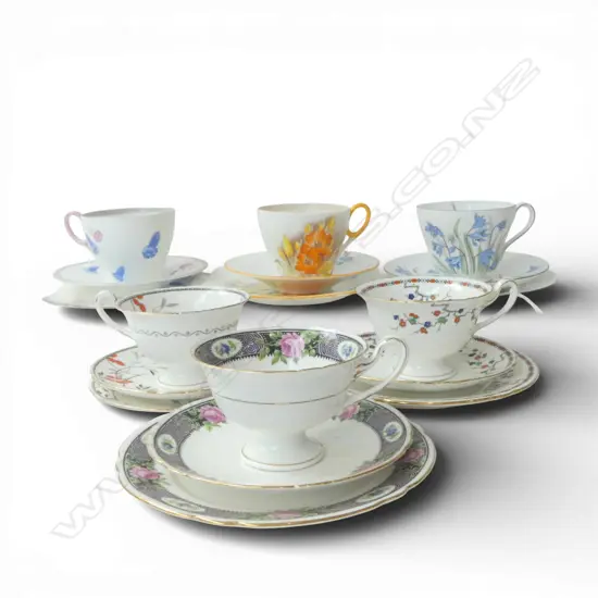 6 SHELLEY CHINA CSPS MIXED PATS