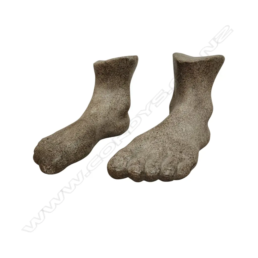 PR RESIN COMPOUND FOOT SCULPTURES, ROMAN STYLE, FROM A MOULD, (130x200mm) Image 1++