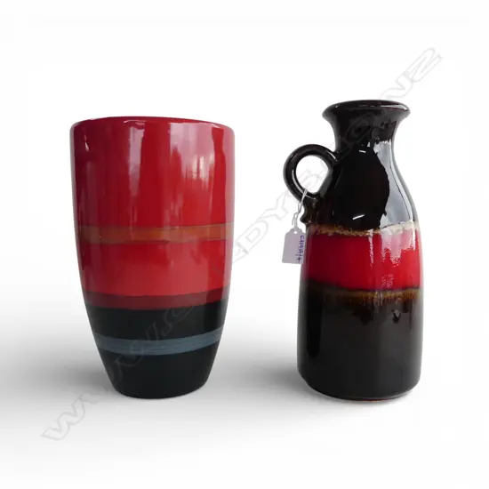 RETRO W. GERMAN VASE H.265mm + ANOTHER