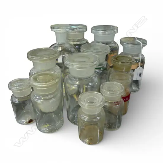 ASST. GLASS CHEMIST BOTTLES 