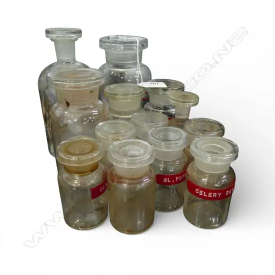 ASST. GLASS CHEMIST BOTTLES 