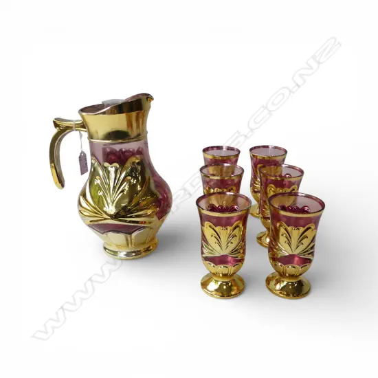 6 GLASSES & JUG H.240mm