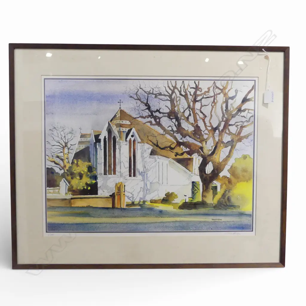 PETER MCINTYRE, ST MARYS CHAPEL PARNELL, EDITIONED POSTER PRINT 9/150, 390 X 550MM Image 1++