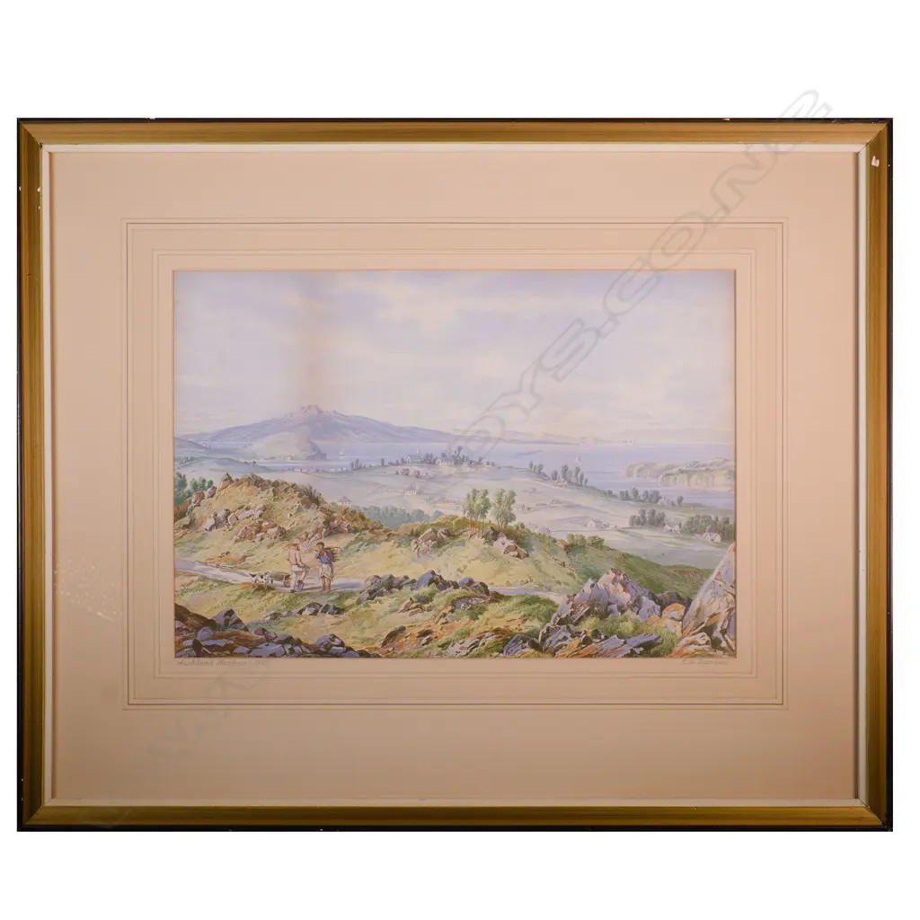 C. D. BARRAUD, AUCKLAND HARBOUR 1875, CHROMOLITHOGRAPH, 240 x 340mm Image 1++