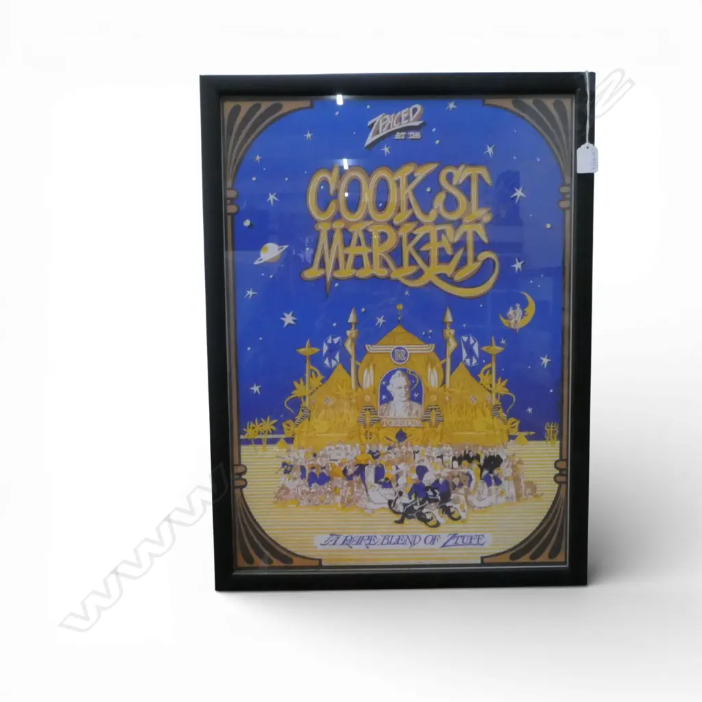 A 1970s COOK ST MARKET POSTER DESIGNED BY FRANK WOMBLE 600 x 435mm Image 1++