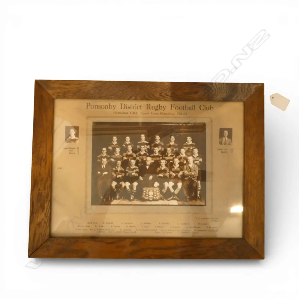 PONSONBY DISTRICT RUGBY FOOTBALL CLUB 1931-2-3 235x325mm Image 1++