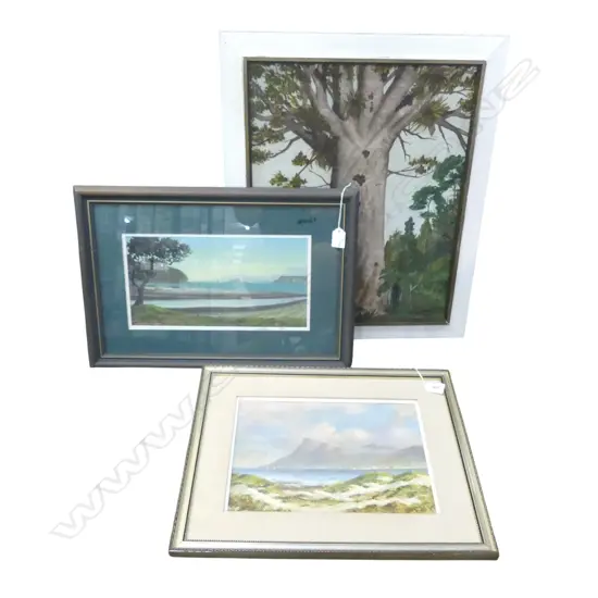 3 PAINTINGS; TANE MAHUTA, MERCURY BAY & OTHER UNTITLED