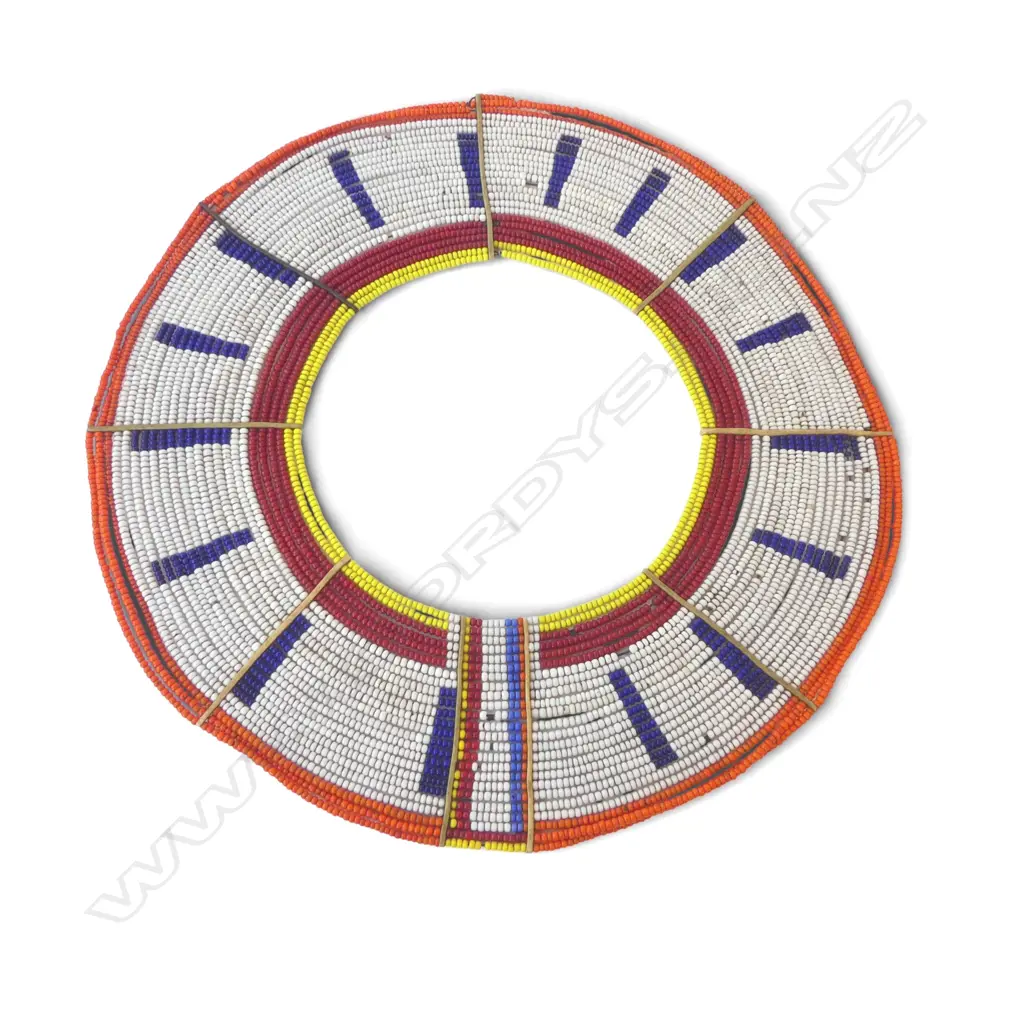AFRICAN BEADED COLLAR 355mm dia Image 1++