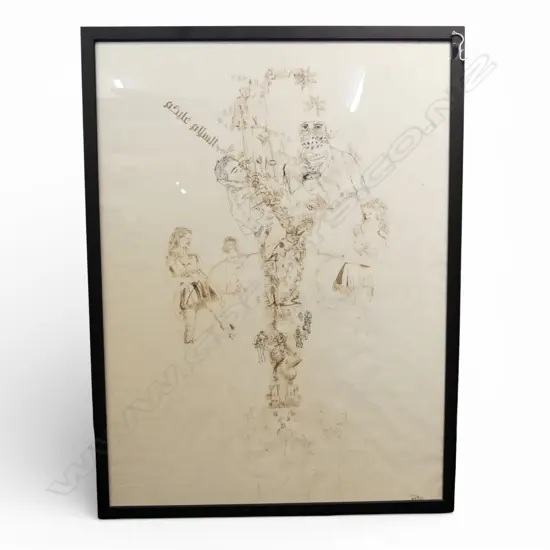 PADDY O'ROURKE (NZ b.1977), UNTITLED, INK ON PAPER  745x555mm