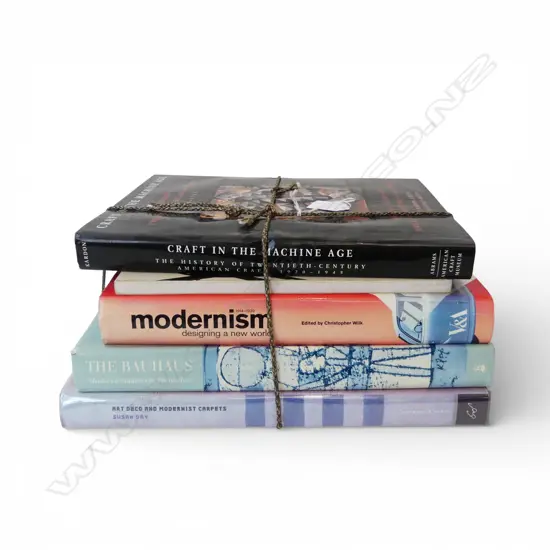 5 BOOKS 20thC DESIGN