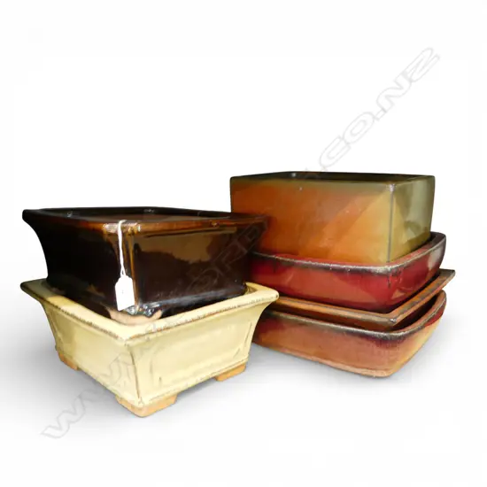 6 BONSAI PLANTERS W.315mm