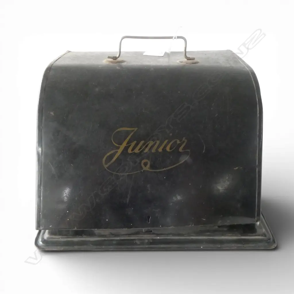 1920's GERMAN GSN 'JUNIOR' CHILDS TOY TIN TYPEWRITER with cover Image 1++
