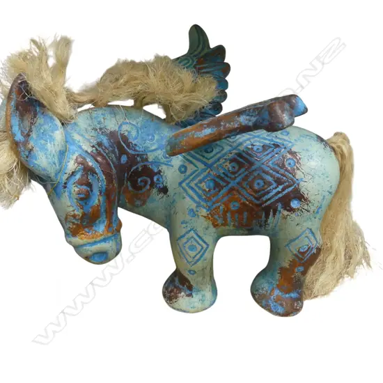 HANDMADE MEXICAN CERAMIC WINGED HORSE 360 X 400 X  360MM