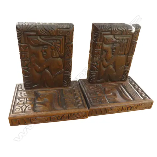 PR CARVED EL SALVADOR BOOKENDS
