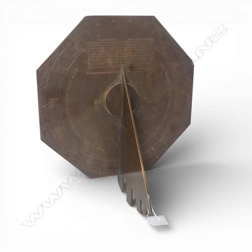 BRONZE N.Z. SUN DIAL W.330mm Image 1++