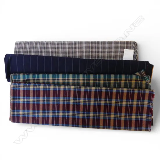 4 LENGTHS OF WOOL FABRIC