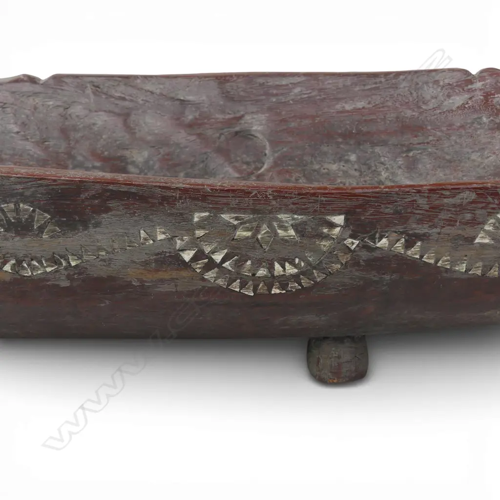 MELANESIAN INLAID BOWL W.855mm Image 1++