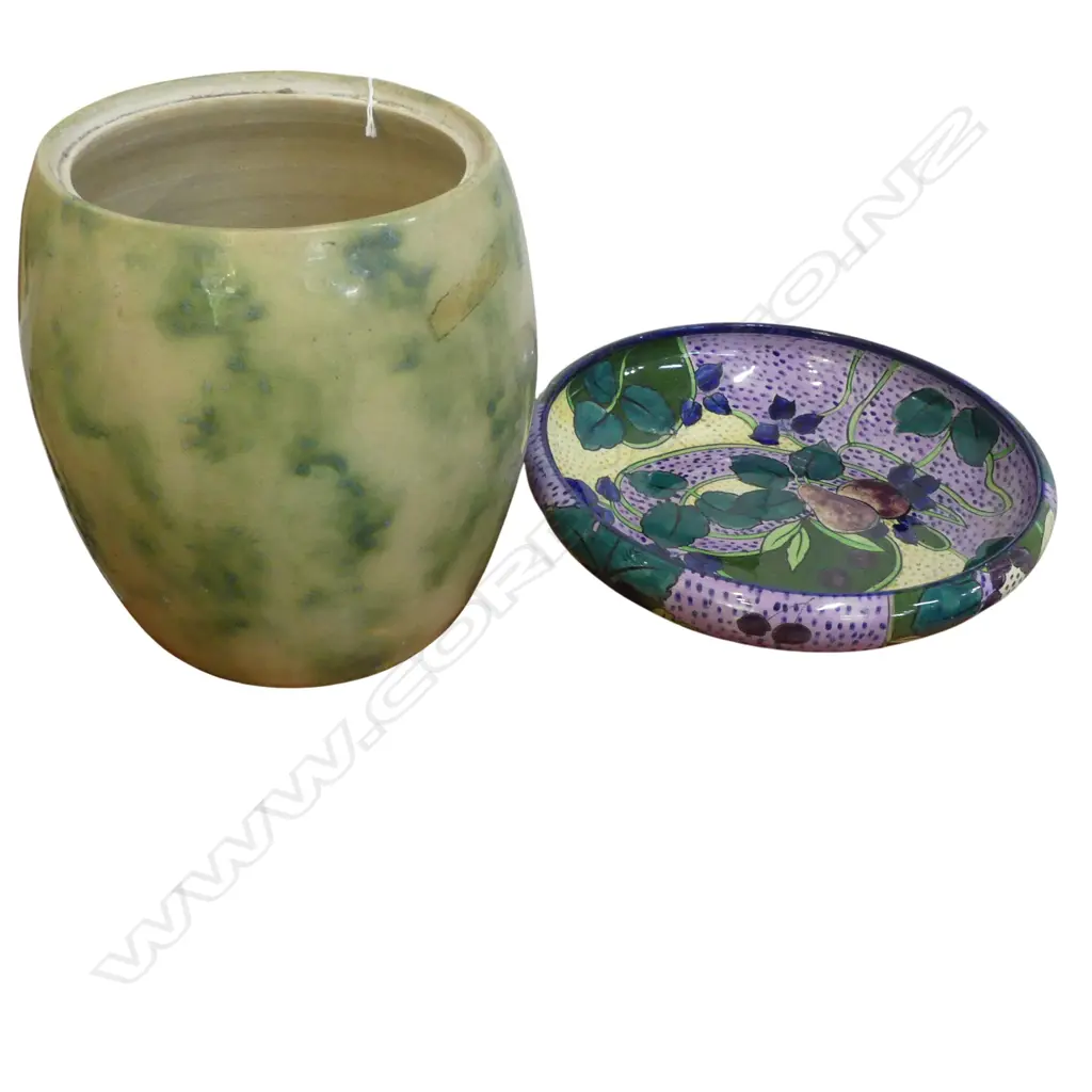 ENGLISH BOWL 325mm dia, TEMUKA CROCK H.270mm NO LID Image 1++