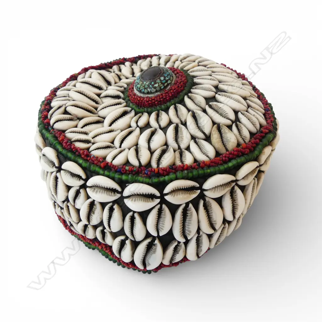 COWRY SHELL & BEADED HEAD ADORNMENT  Image 1++