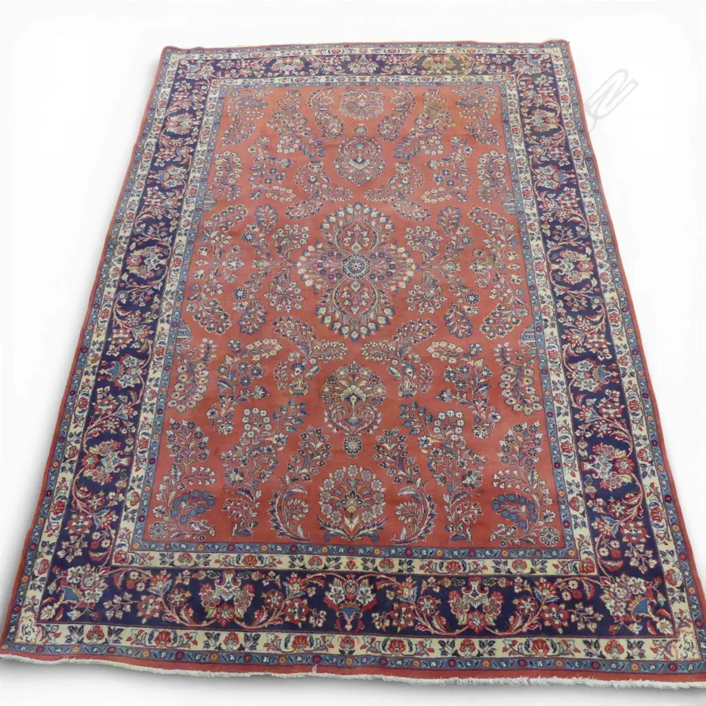 HAND KNOTTED WOOL PILE CARPET 3500x2450mm STAIN IN ONE CORNER Image 1++