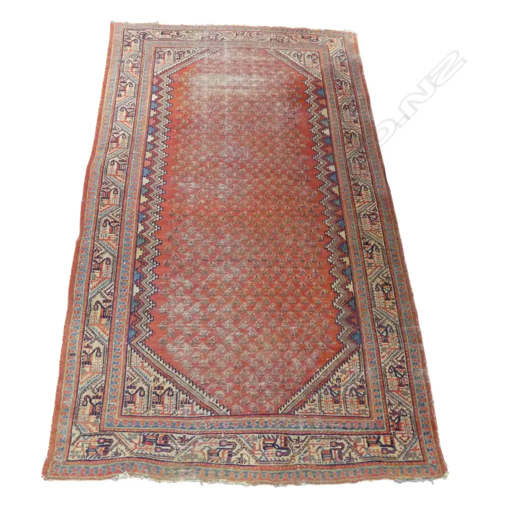 HAND KNOTTED WOOL PILE RUG - SOME WEAR 2100x1200mm Image 1++