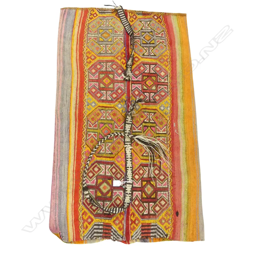 VINTAGE TRIBAL PERSIAN GRAIN BAG geometric designs 1050 x 700mm Image 1++