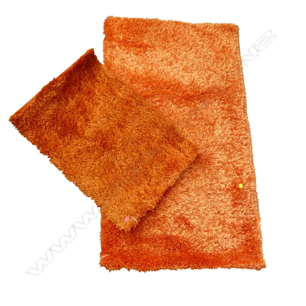 2 MACHINED RUGS 1280 X 750MM AND 830 X 530MM Image 1++