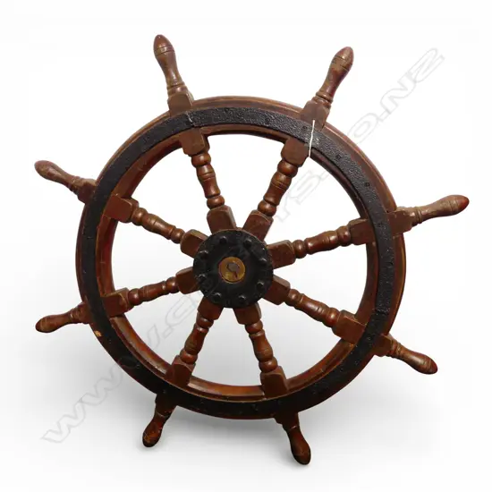 LG VINTAGE WOODEN SHIPS WHEEL Dia.920mm