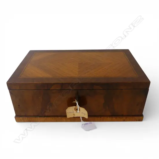 ANTIQUE GLOVE BOX + KEY